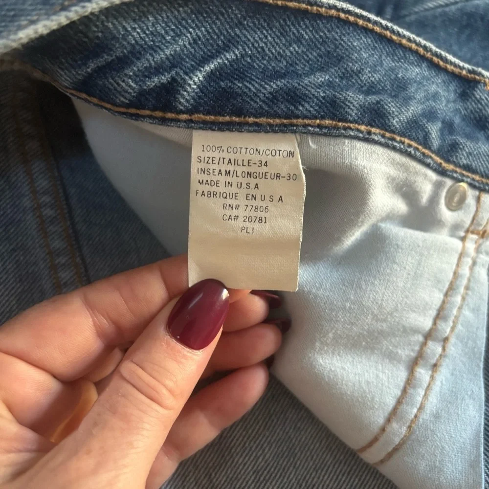 Vintage Tommy Hilfiger Crest Jeans Men’s 34x30 Made in USA Classic Straight Leg